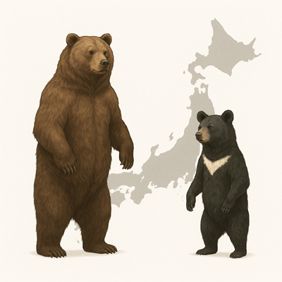 ヒグマとツキノワグマ