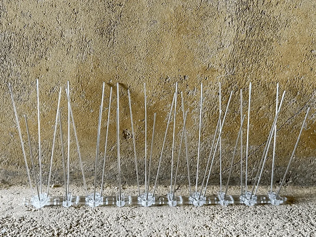 防鳥スパイク 25cm×10本|SUS304針・透明プラスチック台座 - 画像 (7)
