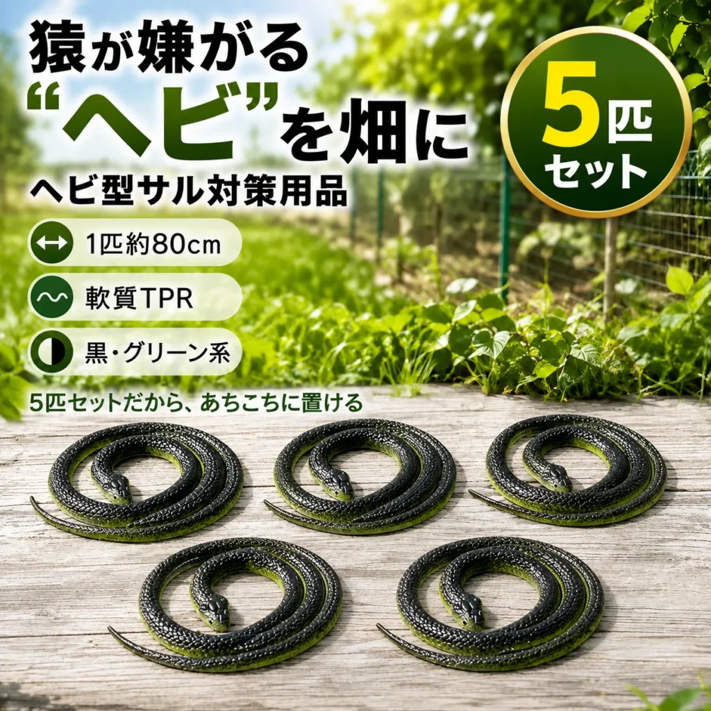 猿よけスネーク 5匹セット