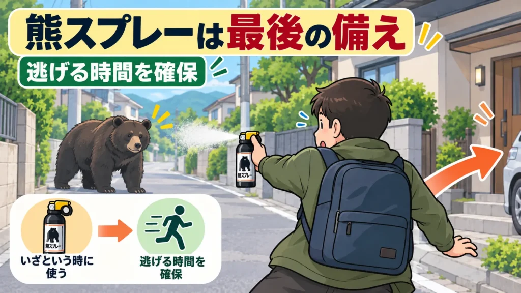 熊スプレーは備え