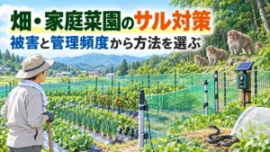 畑と家庭菜園の猿対策