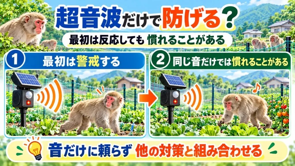 猿に超音波は効くか？
